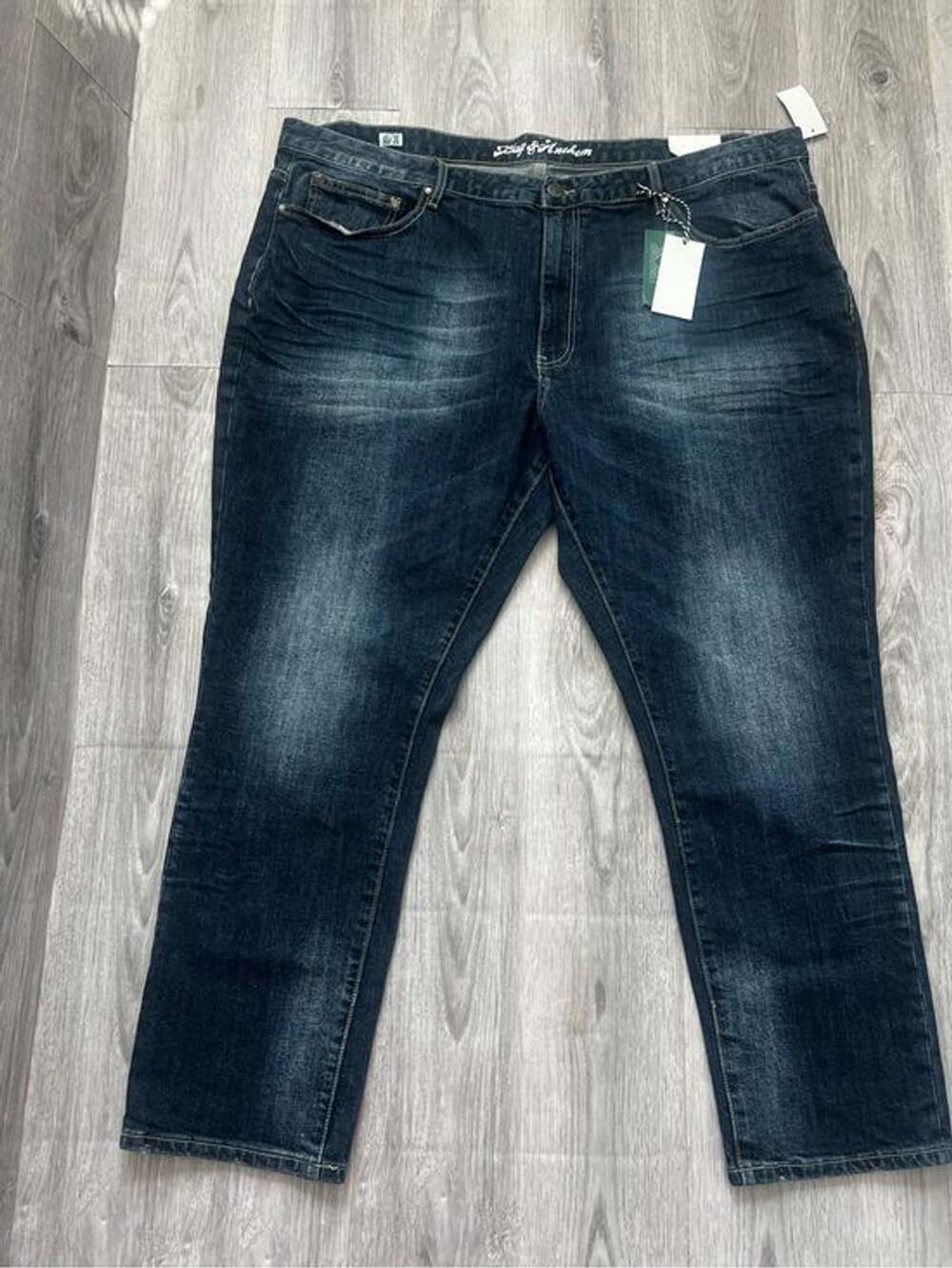 Flag & Anthem Oakland Slim Men's Jeans in Faded Dark Blue 46x30